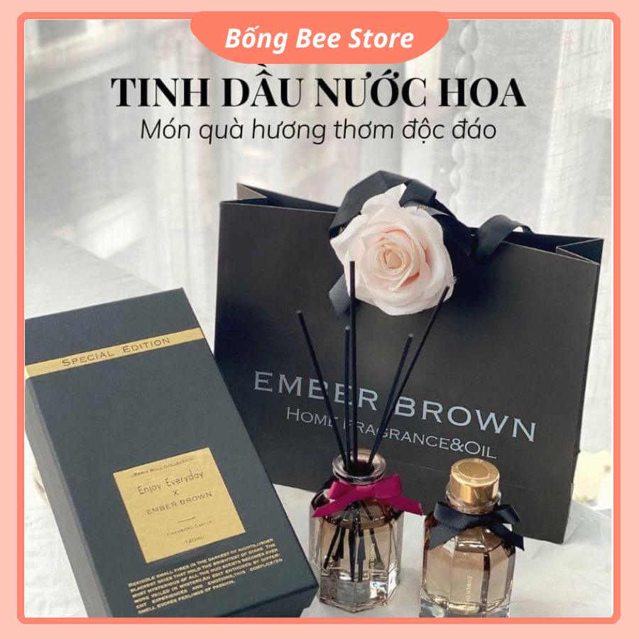 Tinh Dầu Nước Hoa Ember Brown & Enjoy Everyday Hương Thơm Sang Trọng, Decor Đẹp, Tinh Tế
