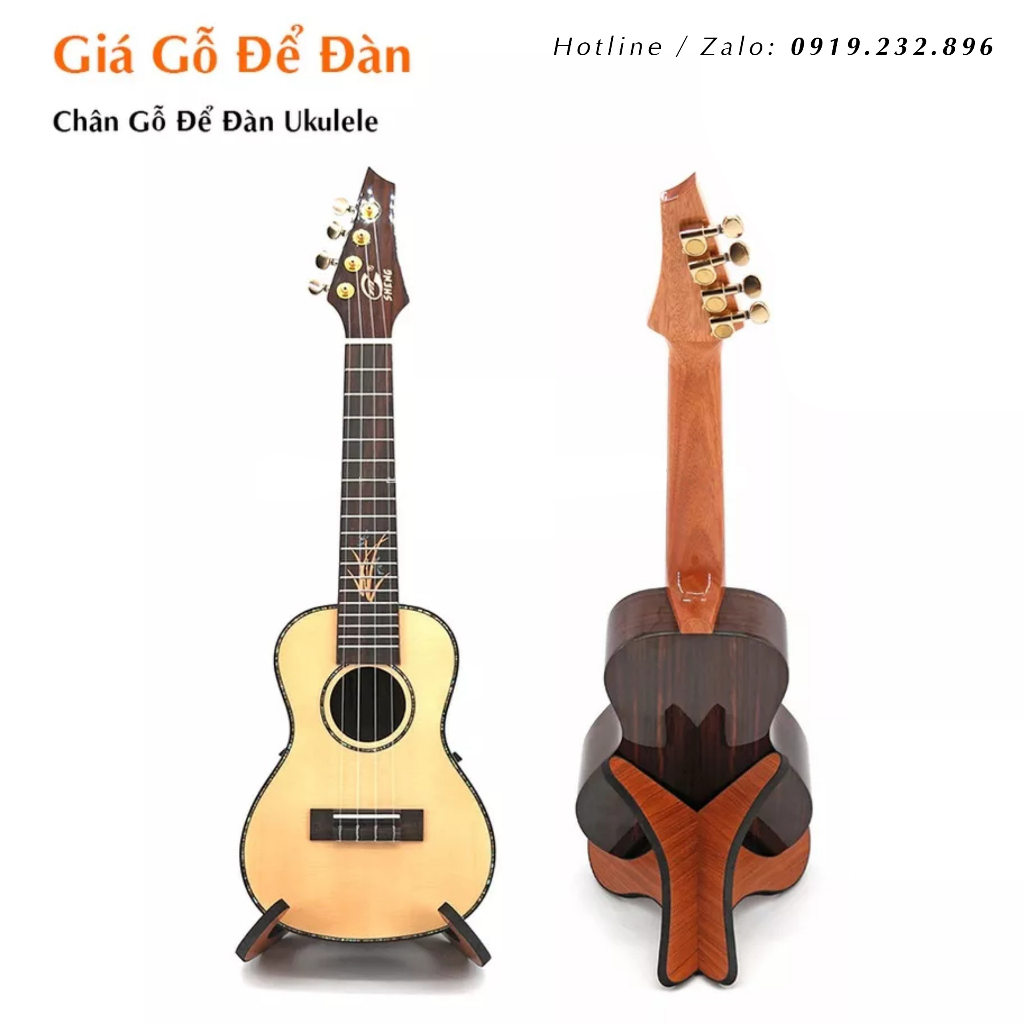 Kệ Giá Chân Gỗ Để Đàn Ukulele - Violin - Chân kê đàn