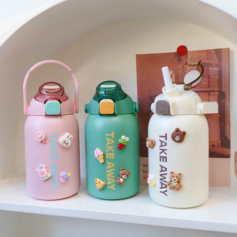 Bình giữ nhiệt Sport 800ml  chất liệu inox 304 có ống hút,quai xách,giữ nóng lạnh lên đến 12h