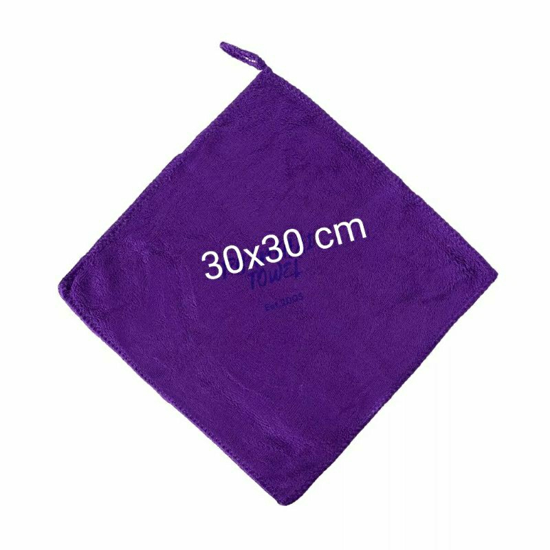 Khăn lau xe chuyên dụng ô tô Microfiber 2 lớp siêu thấm không bị sơ rối