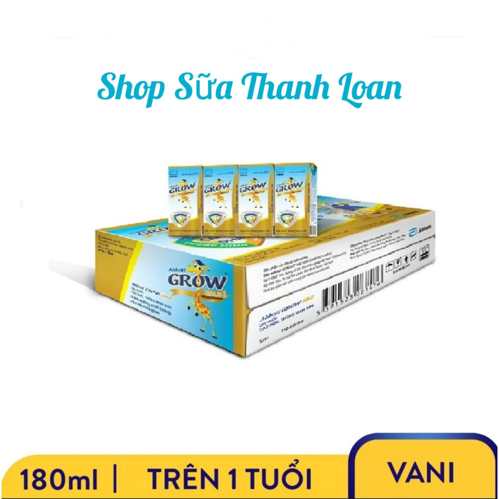 [HSD T2-2025] COMBO Thùng 48 Hộp Sữa Pha Sẵn Abbott Grow Gold 180ml.