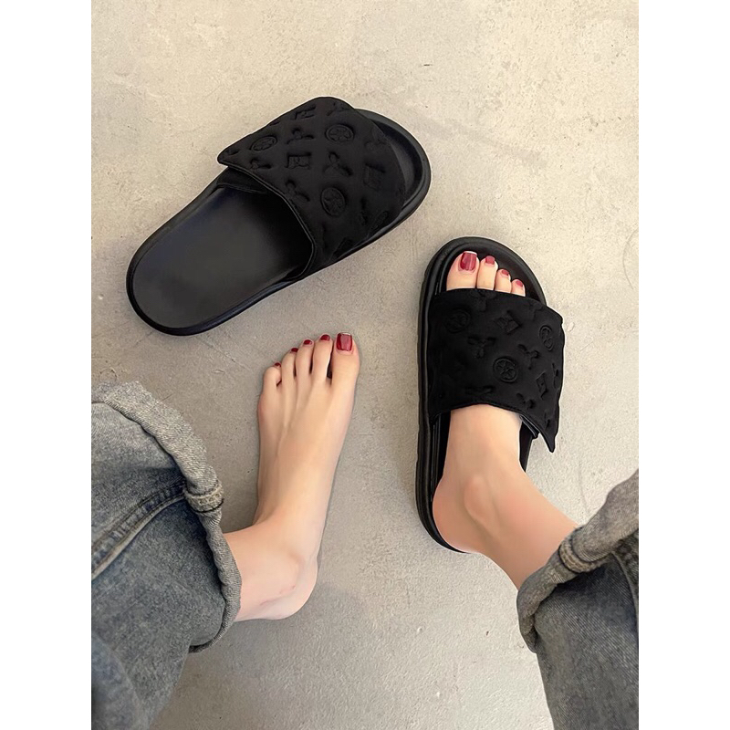 Dép nữ quai vải dán phong cách thời trang