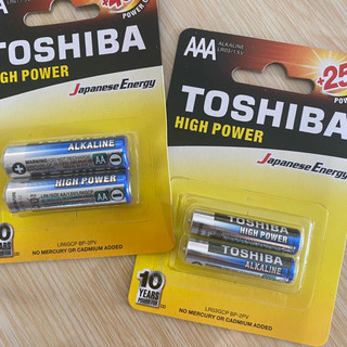 Pin Tiểu 2A (AA), 3A (AAA): Toshiba Alkaline (Vỉ 2 Viên )