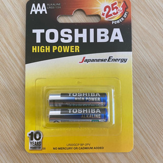 Pin Tiểu 2A (AA), 3A (AAA): Toshiba Alkaline (Vỉ 2 Viên )