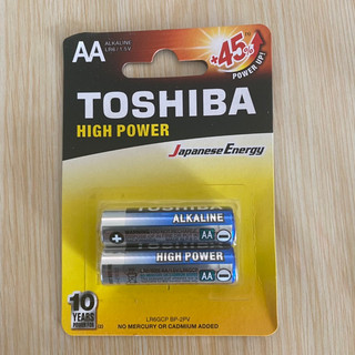 Pin Tiểu 2A (AA), 3A (AAA): Toshiba Alkaline (Vỉ 2 Viên )