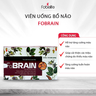 Viên uống FOBRAIN FOBE Giảm Rối Loạn Tiền Đình, Tăng Cường Tuần Hoàn Máu Não (Hộp 20/ viên)
