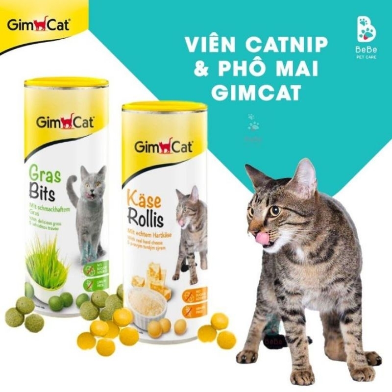 Viên GIMCAT phô mai mèo, GIMCAT cỏ mèo, EXCEL dưỡng lông chó mèo - DATE XA