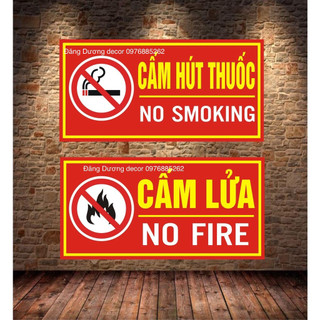 Biển báo cấm hút thuốc - cấm lửa, các loại