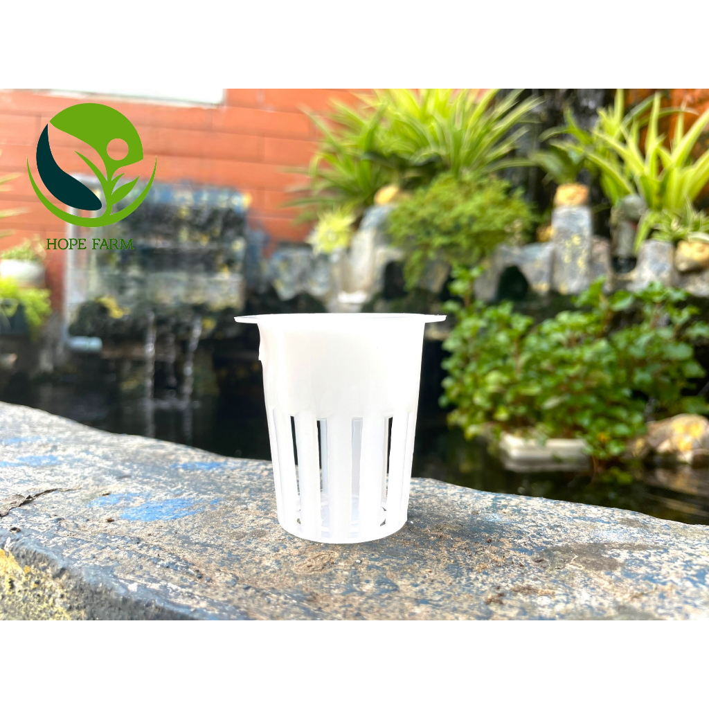 Rọ Nhựa Trồng Rau Thủy Canh 55x53mm -nhựa HDPE nguyên sinh siêu bền trên 5 năm