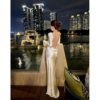 FETISH - Đầm Lụa Đổ Lưng Emma Dress Dáng Dài