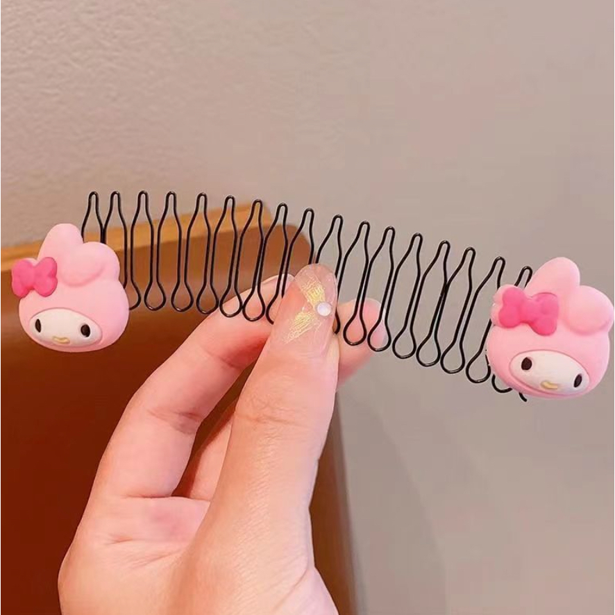 Xược Chải Tóc Mái Ẩn Tàng Hình Họa Tiết Gấu Trúc Dâu Tây Dễ Thương