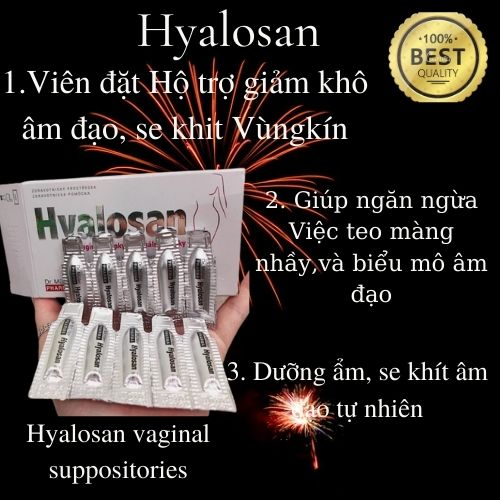 Hộp Hyalosan hộ trợ giảm khô, se khít