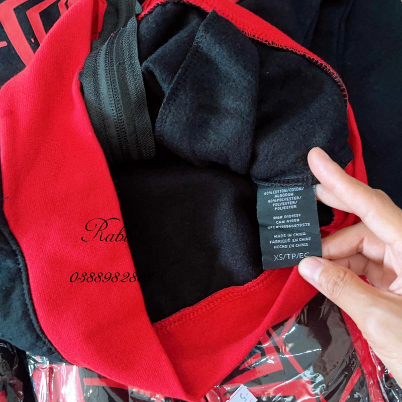 Áo khoác nhện đỏ đen