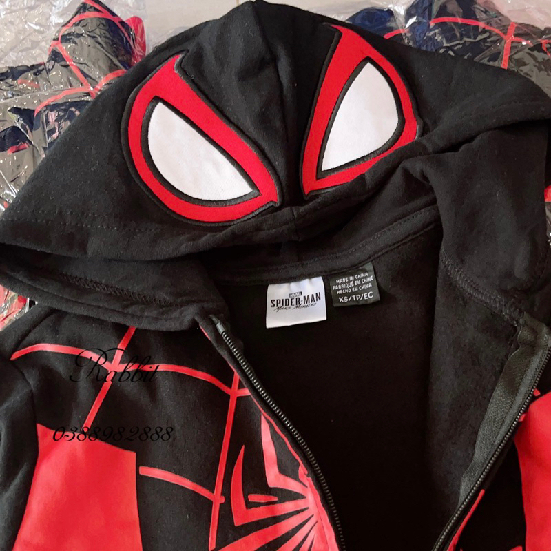 Áo khoác nhện đỏ đen