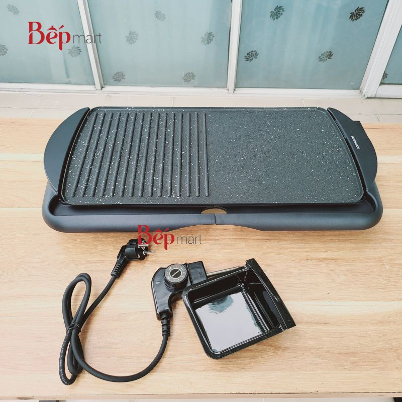 Bếp Nướng Điện LocknLock Electric Grill EJG231, mặt bếp đá hoa cương, 5 chế độ chỉnh - bepmart - hàng chính hãng