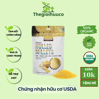 Hạt kê hữu cơ đã tách vỏ C'lavie 200g