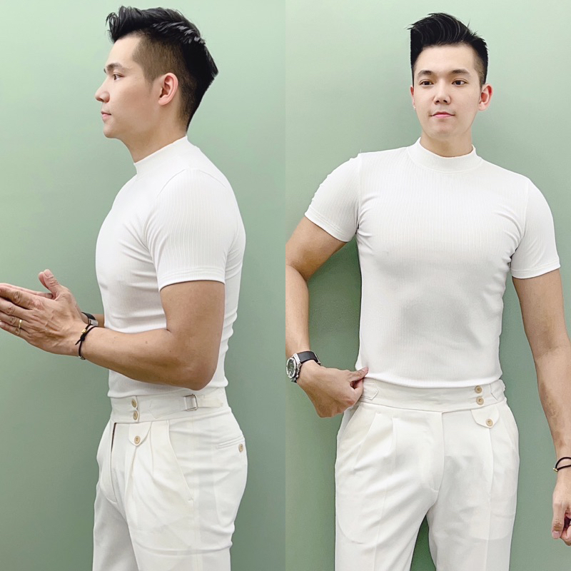 Áo thun nam cổ cao