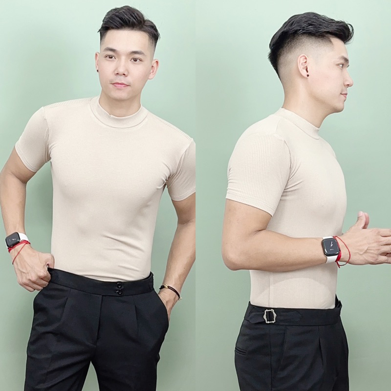 Áo thun nam cổ cao