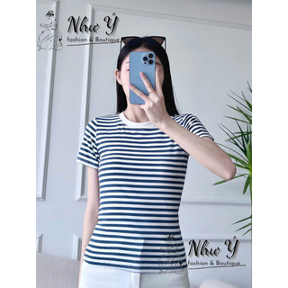 Áo thun baby tee nữ kẻ sọc bassi dễ phối đồ vải cotton 100% co giãn 4 chiều siêu mềm mịn  (Mã: 1609)