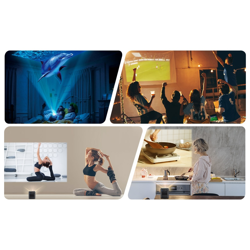 Máy chiếu mini 3D BYINTEK P19 Pro Full HD 1080P 4K 2023 tích hợp pin cực nhỏ đem đi du lịch dã ngoại bảo hành 12 tháng