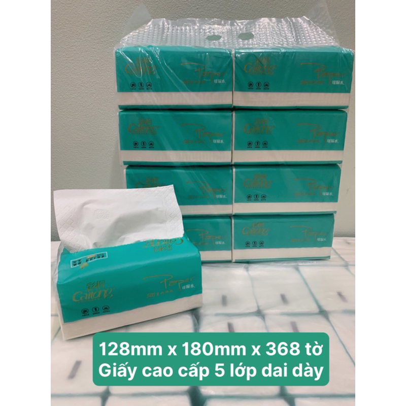 Giấy ăn CaiTong xanh cao cấp siêu Dai dày Nội địa Trung