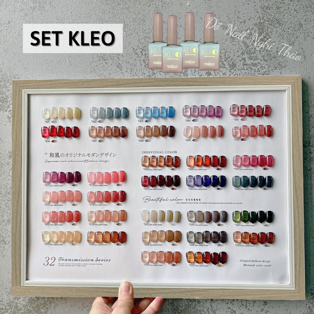 Set sơn gel thạch JELIVA 32 màu