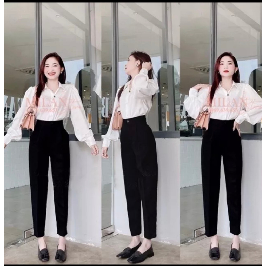 Sét bộ mặc nhà , đồ bộ nữ Bigsize Hằng Moon, Quần baggy nữ Bigsize chất UMI co giãn tốt, có khoá kéo