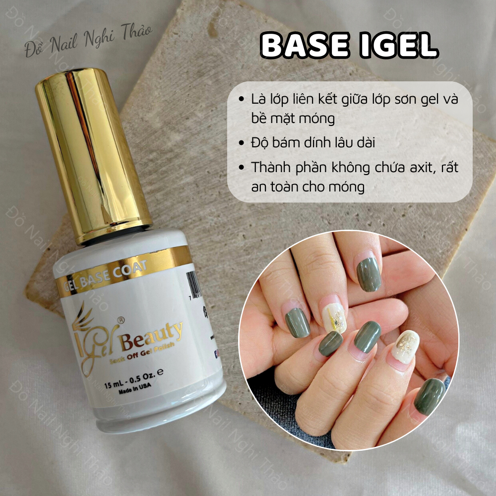 Base top IGEL chính hãng 15ml NGHI THẢO