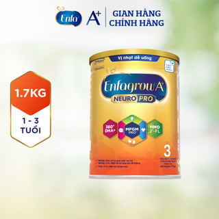 Bộ 2 Lon Sữa bột Enfagrow A+ Neuropro 3 cho trẻ từ 1-3 tuổi - Lon 1.7Kg