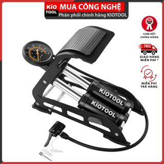 Bơm xe máy đạp chân Kiotool hơi xe đạp ô tô khỏe nhanh đầy hơi