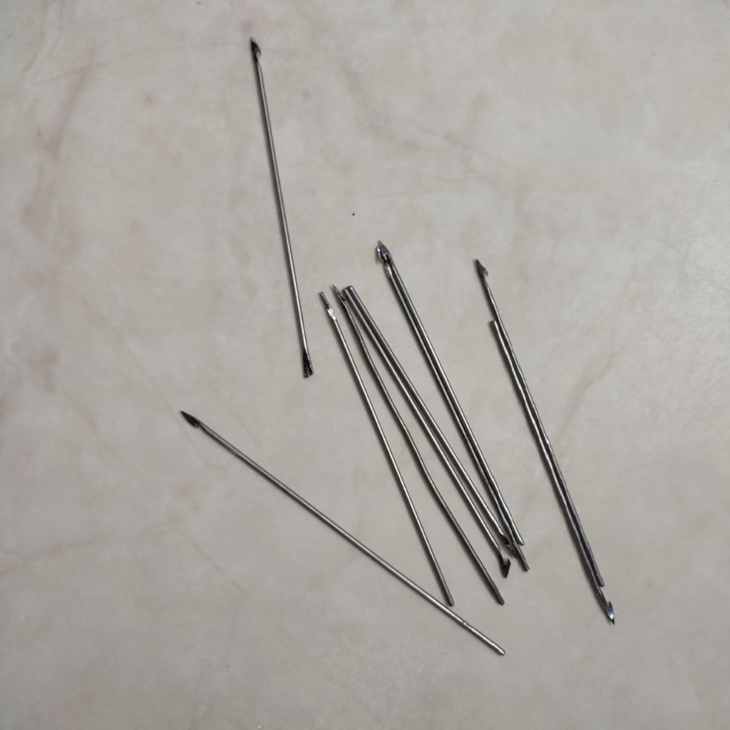 10 cây thép làm lưỡi câu cá lóc bằng thép không rỉ siêu cứng 65Mn