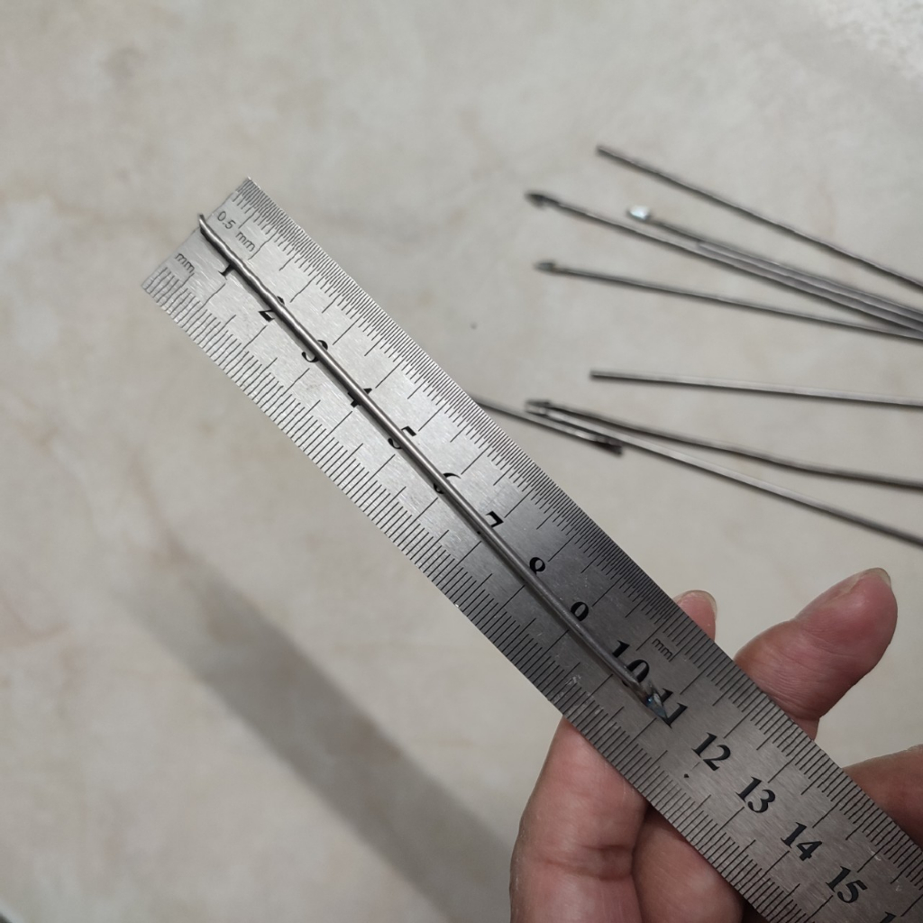 10 cây thép làm lưỡi câu cá lóc bằng thép không rỉ siêu cứng 65Mn