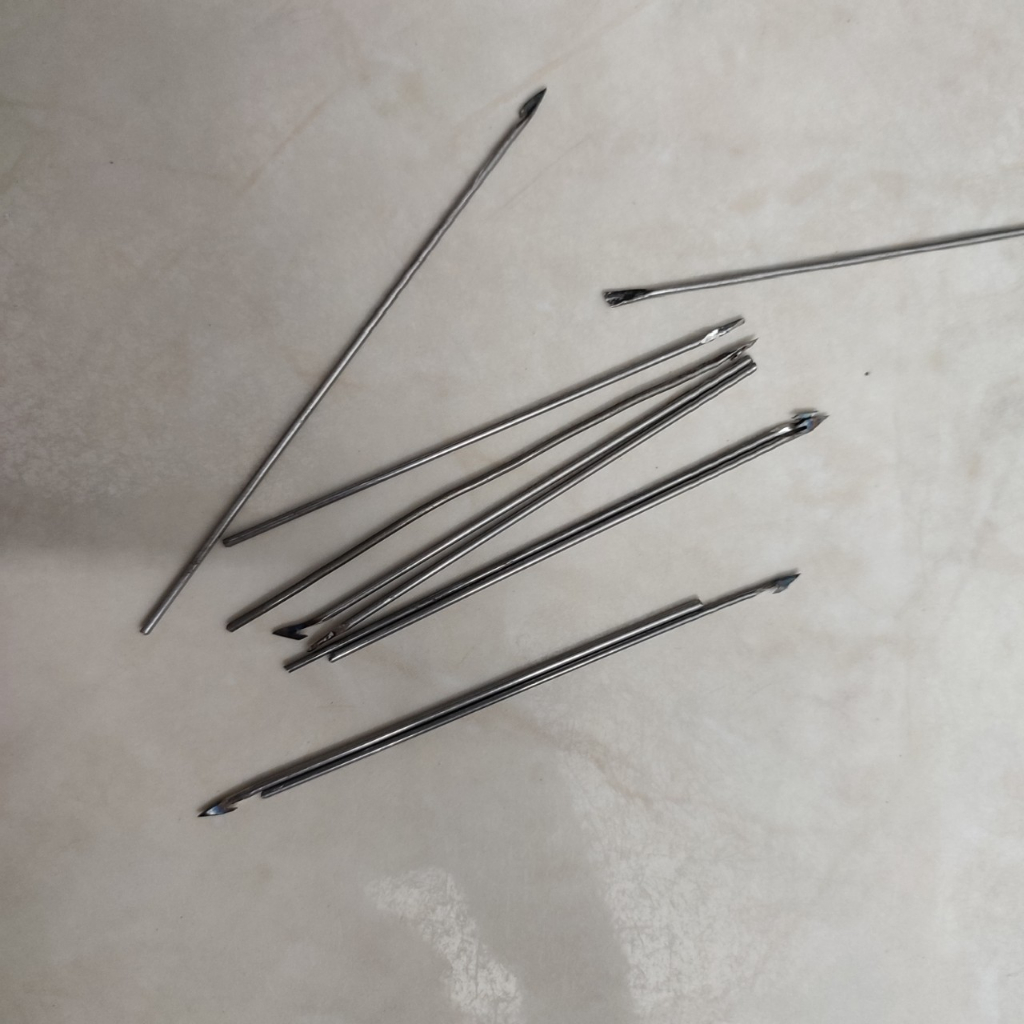 10 cây thép làm lưỡi câu cá lóc bằng thép không rỉ siêu cứng 65Mn