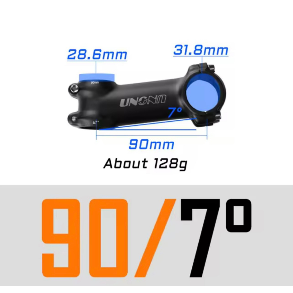 Po tăng Xe Đạp UNO  ±7 độ  - 31.8mm