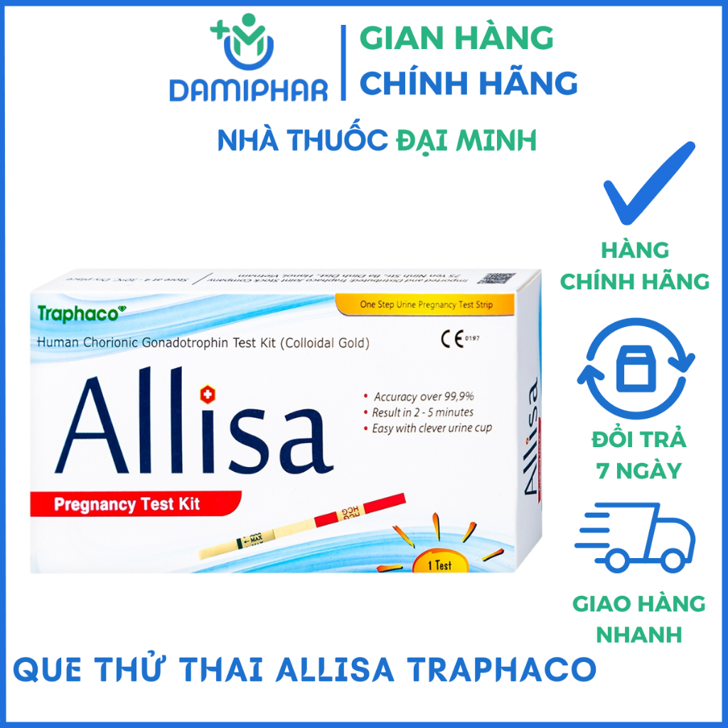 Que Thử Thai Allisa Pregnancy Test Kit Traphaco