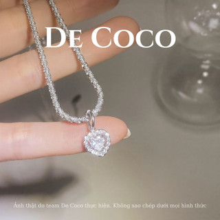 Dây chuyền nữ De Coco Julia trái tim lấp lánh (kèm Túi giấy + Hộp + Thiệp) DECOCO ACCESSORIES