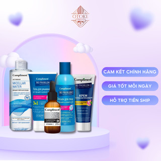 Combo 5 compliment tẩy trang 400ml + sữa rửa mặt 200ml + toner 200ml + serum 27ml + kem dưỡng 50ml