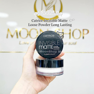 Phấn phủ không màu kiềm dầu catrice invisible matte loose powder🩶