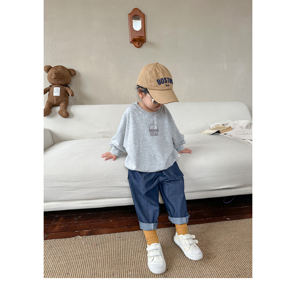 Áo nỉ da cá bé gái loại đẹp hàng Quảng Châu Kunkun - Áo nỉ cho bé gái bé trai