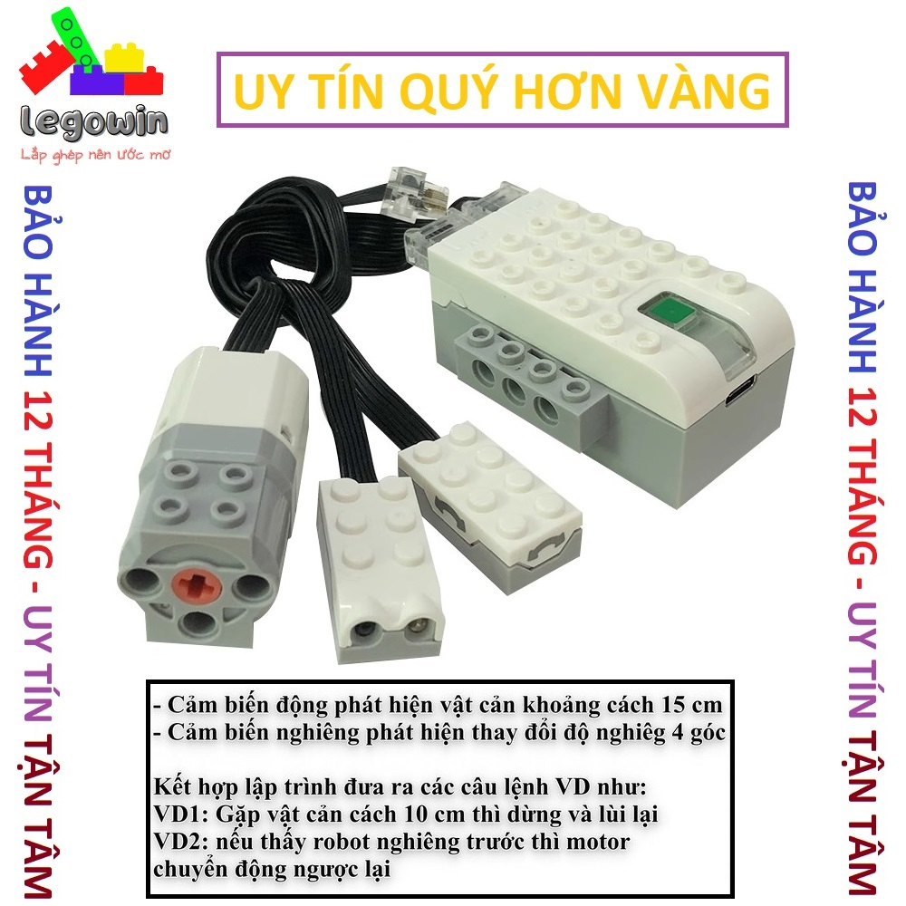 Phụ Kiện Wedo 2.0 Bộ Não Smart Hub Động Cơ Motor Sensor Cảm Biến Nghiêng Cảm Biến Chuyển Động Bảo Hành 1:1
