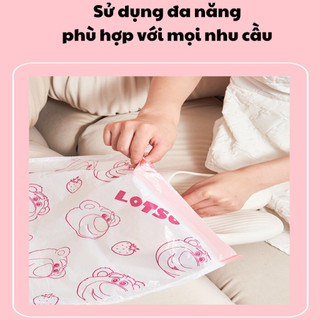 Cuộn 100 Túi Đựng Rác Gấu Dâu Siêu Dai