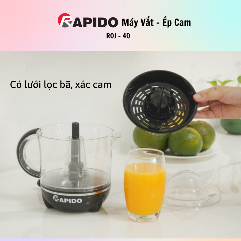 Máy vắt cam Rapido ROJ-40 - 100% chính hãng