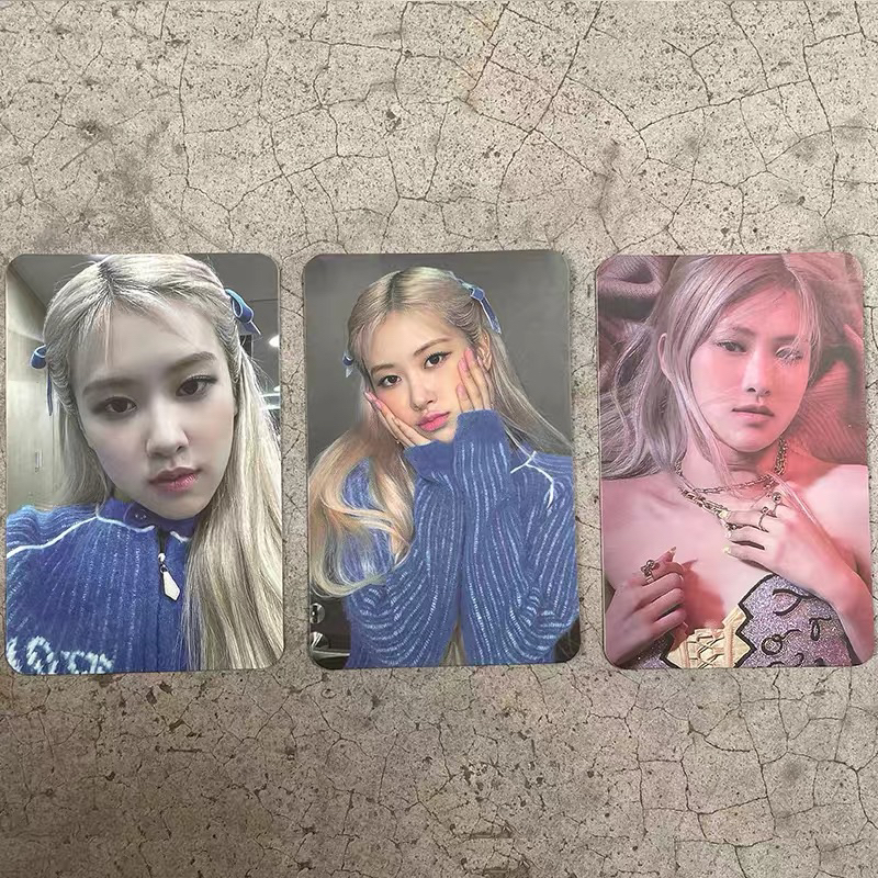 Set 3 Photo card Rose