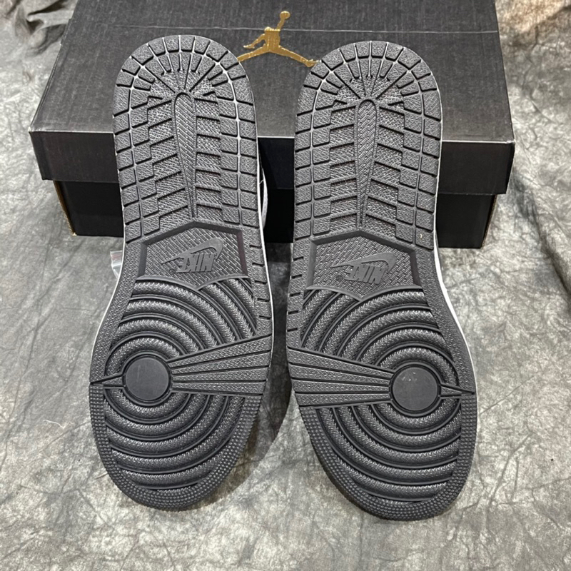 Giày Sneaker Jordan 1 Low Panda Màu Đen Trắng Da Trơn