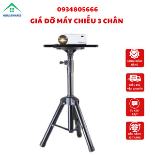 Giá đỡ máy chiếu 3 chân 1m8 đa năng di động, gọn, nhẹ, chân để máy chiếu chắc chắn dễ sử dụng - bảo hành 12 tháng