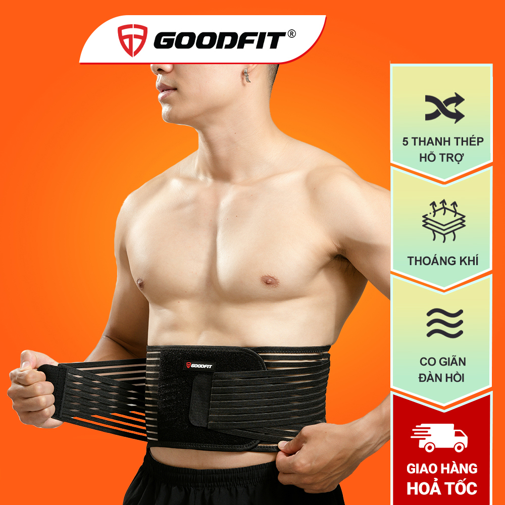 Đai lưng cột sống thoáng khí, có thanh nẹp GoodFit GF725WS