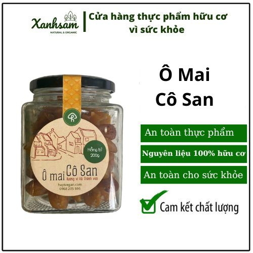 Ô mai cô San các loại-XanhSam Natural & Organic