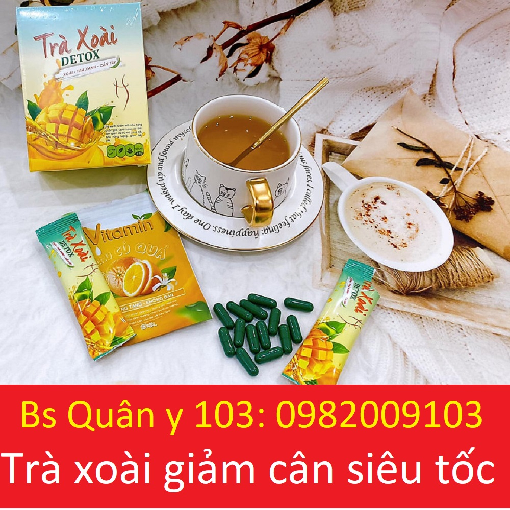 TRÀ XOÀI GIẢM CÂN KELLY DETOX THẢI MỠ