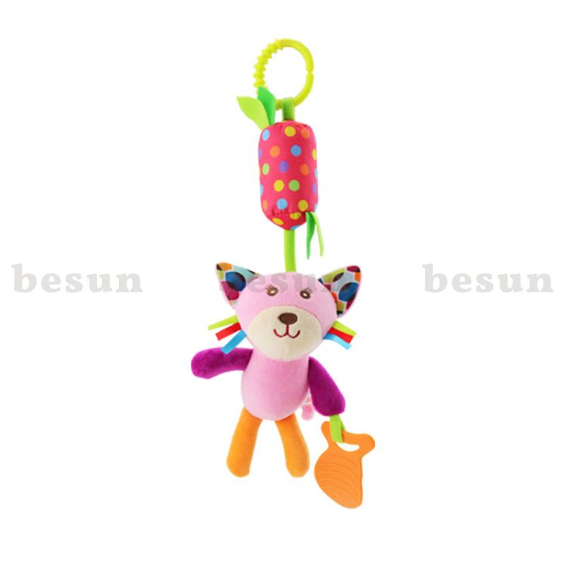 Đồ chơi nhồi bông treo nôi cũi BESUN kích thích thị giác cho bé sơ sinh