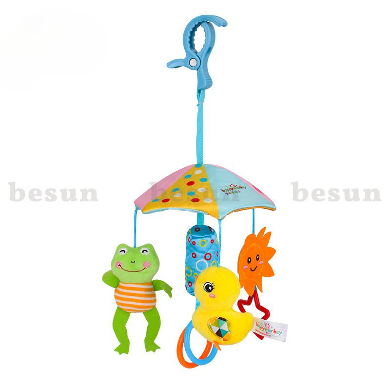 Đồ chơi nhồi bông treo nôi cũi BESUN kích thích thị giác cho bé sơ sinh